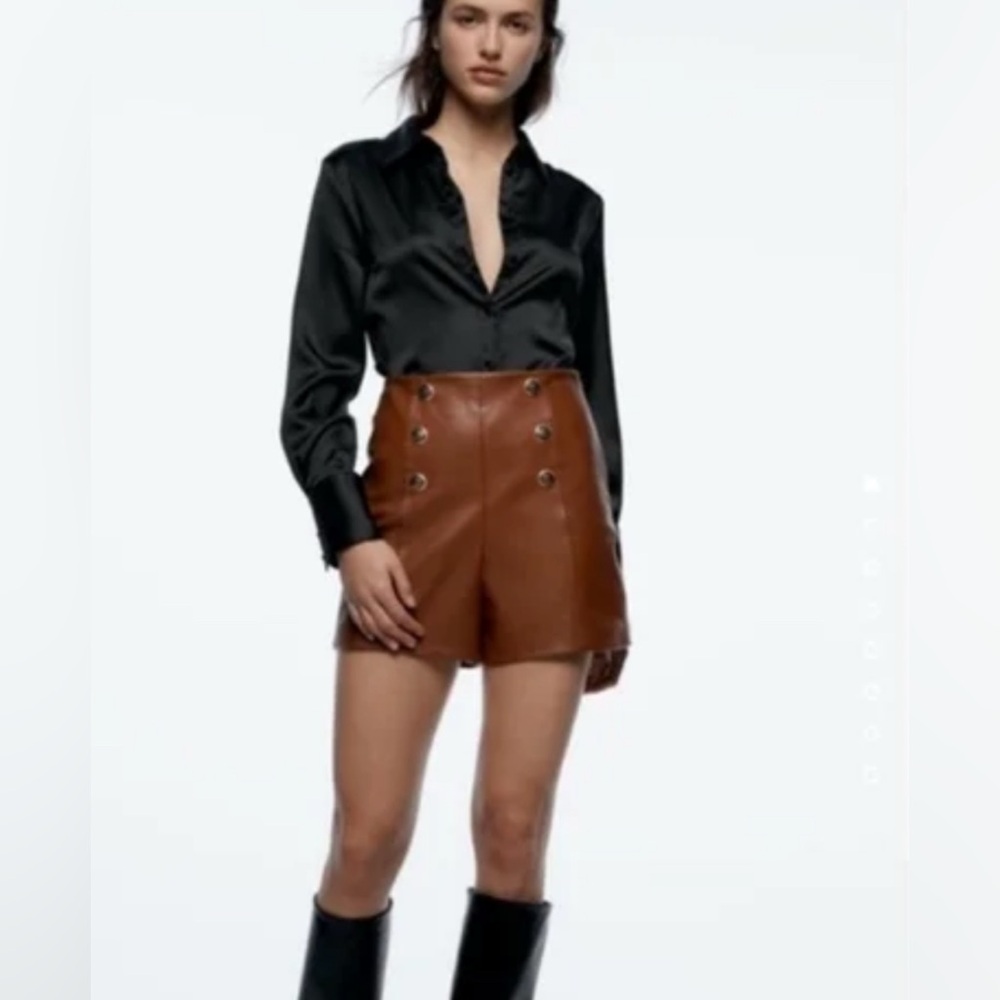 Zara Brown Textured Fabric